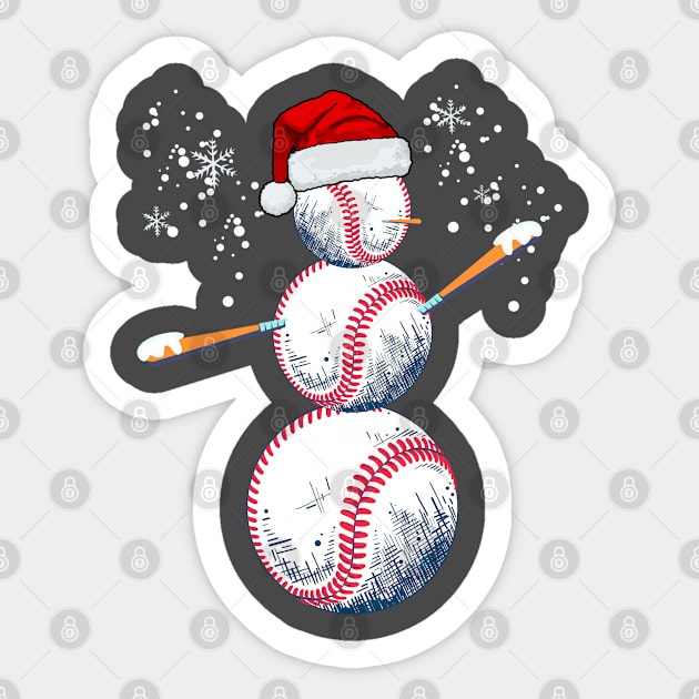 Christmas baseball Sticker by M.Y